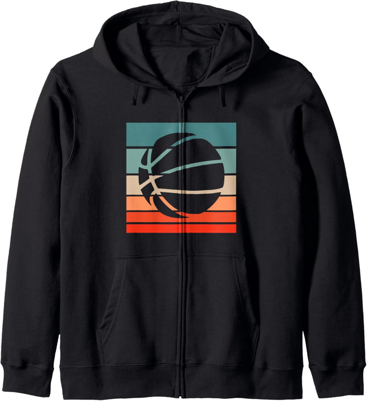 Basketball Retro Style Vintage Kapuzenjacke