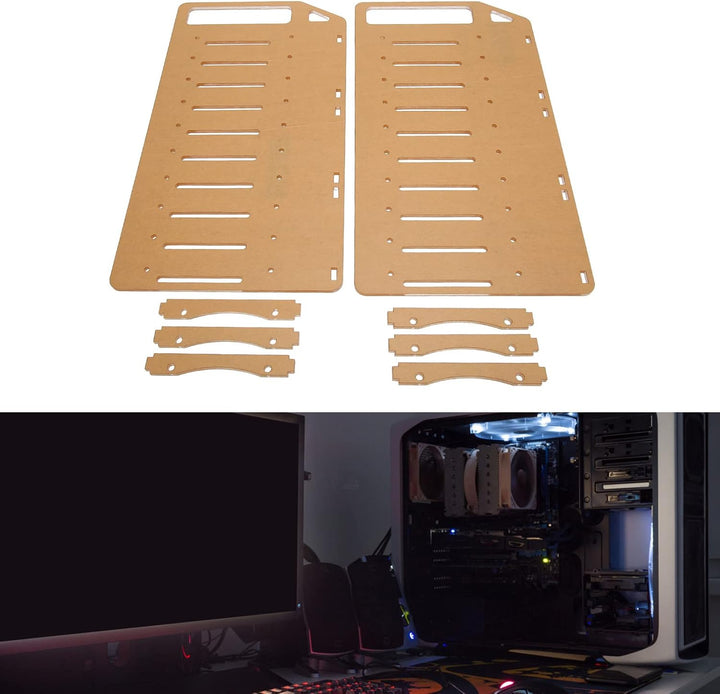 Bewinner 3,5 Zoll DIY-Festplatten Halterung, Mehrlagiges Genaues Montage Loch Acryl-Festplatten Stän