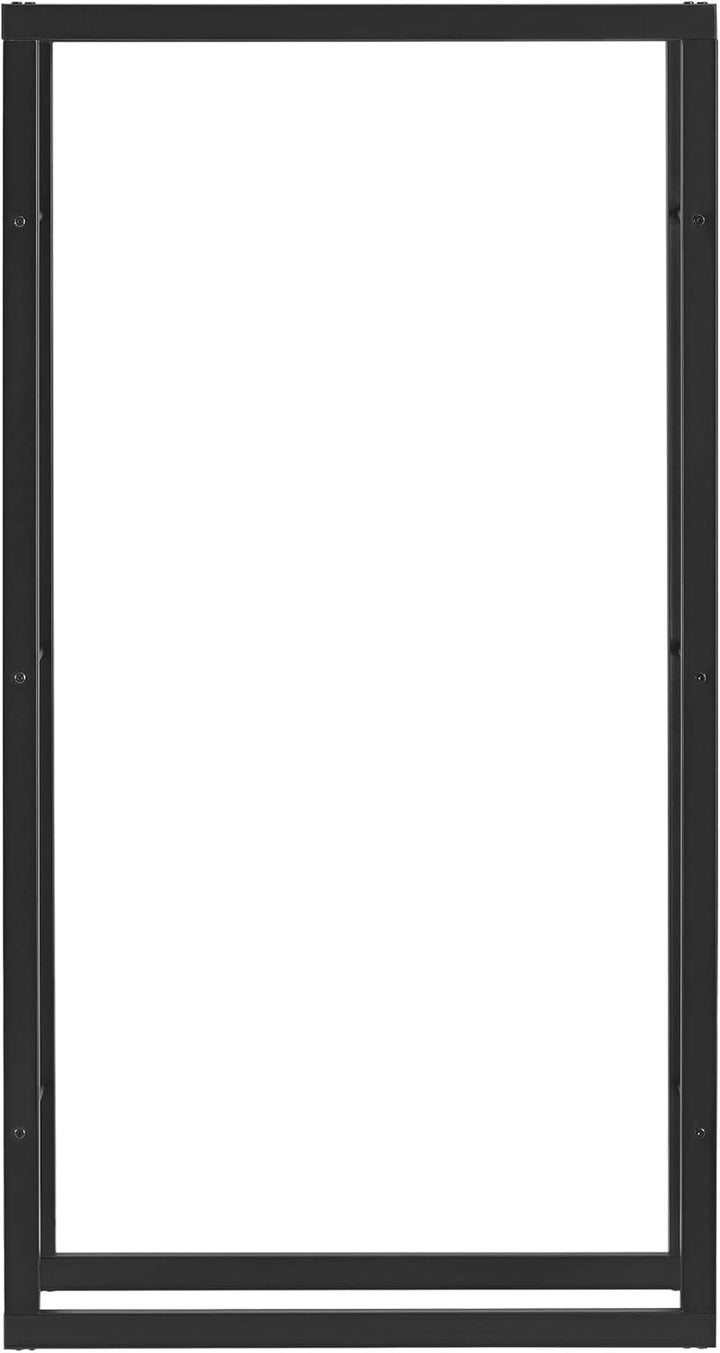 [en.casa] Kaminholzregal Täby Brennholzregal innen aussen Metall 80 x 25 x 150 cm Holzunterstand Sta