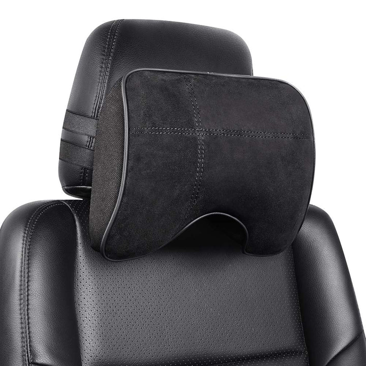 EASY EAGLE Auto Nackenkissen aus Wildleder und Memory-Schaum, Nackenkissen mit Abnehmbarem Befestigu