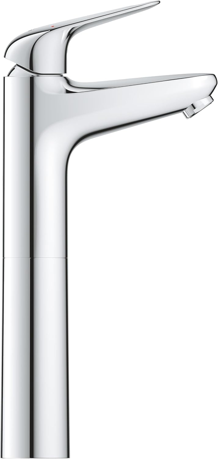 GROHE Swift, Waschtischarmatur hoch, wassersparend (Wasserhahn für das Bad, Badarmatur mit Pop-Up Ab