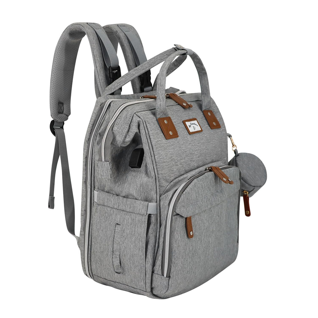 Generisch Wickeltasche Rucksack mit Wickelunterlage, wasserabweisend, mit isolierten Flaschenhaltern
