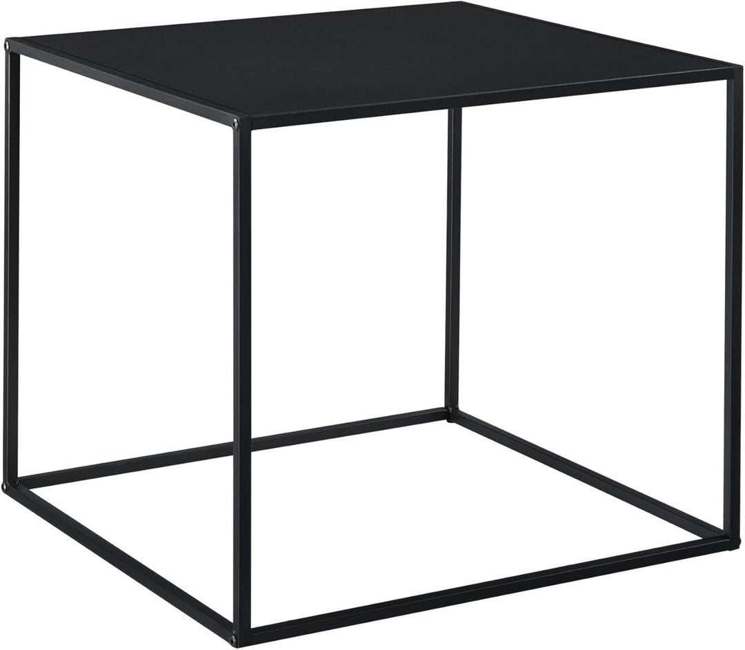[en.casa] Beistelltisch Russafa 50x55x55 cm Wohnzimmertisch Industrie-Design Metall Schwarz 50 x 55