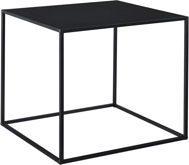 [en.casa] Beistelltisch Russafa 50x55x55 cm Wohnzimmertisch Industrie-Design Metall Schwarz 50 x 55