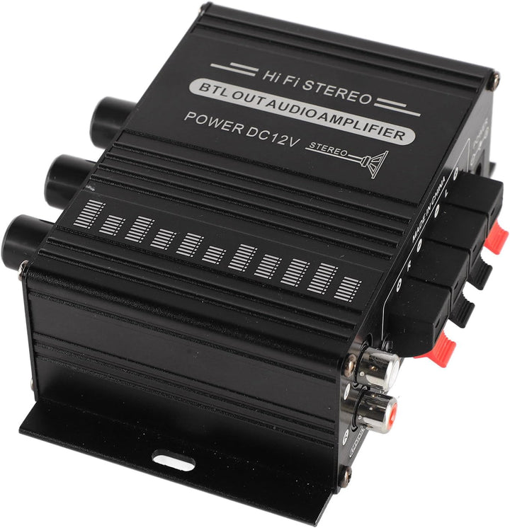 HERCHR Auto-Verstärker, Stereo-Verstärker, 12 V, Tragbar, Klare Klangqualität, Mini-Verstärker, Auto