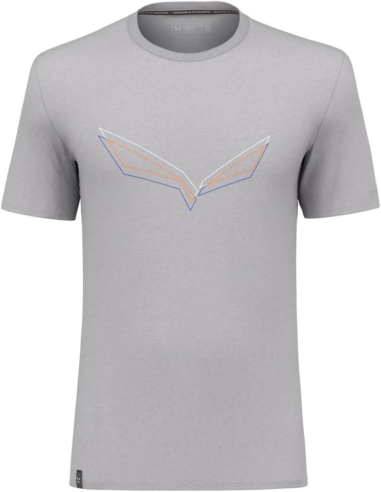 Salewa Herren Pure Eagle Frame Dry T-Shirt M Tshirt S Heather Grey, S Heather Grey