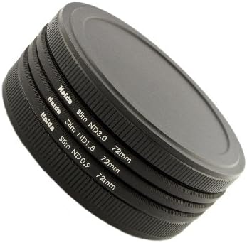 HAIDA Slim Neutral Graufilter Set 77mm bestehend aus ND8, ND64, ND1000 Filtern 77mm inkl. Stack Cap