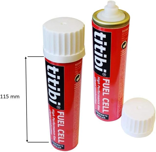 2 x Gas Kartuschen P700 + 1000 titibi Nägel für: Gas Nagler Spit Pulsa 700P/700E (Ø 2,6 x 15mm), Ø 2