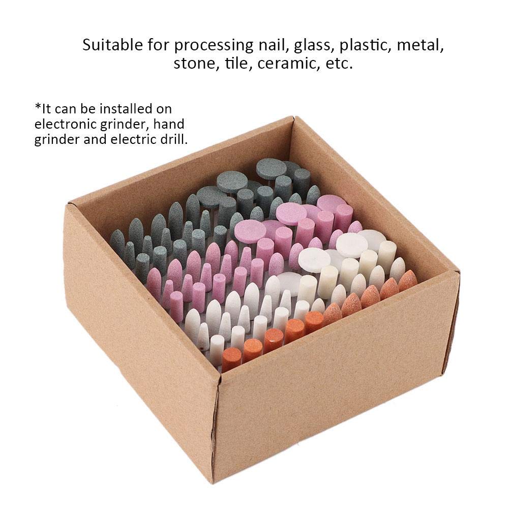 100Pcs Schleifkörper Schleifkopf, Nagelfräser Bits, Berufsnagel Bohrer Stellten Maniküre Pediküre Na