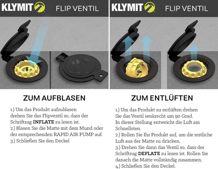 Klymit Statische V2 Isomatte, Ultraleicht, (12% Leichter), ideal für Camping, Wandern, Reisen und Ru