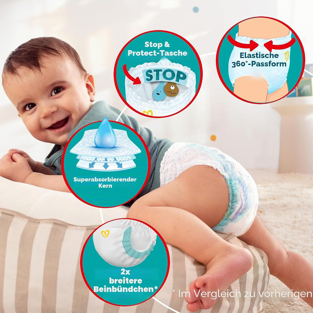 Pampers (Alte Version), Pants Boy/Girl 6 132 pc(s) Grösse 6 (132 Stück), Grösse 6 (132 Stück)