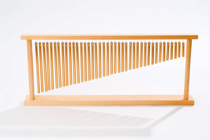 Betzold Musik - Stativ aus Holz mit 40 Bar Chimes + Schlägel - Klangstäbe Musik NoColor, NoColor