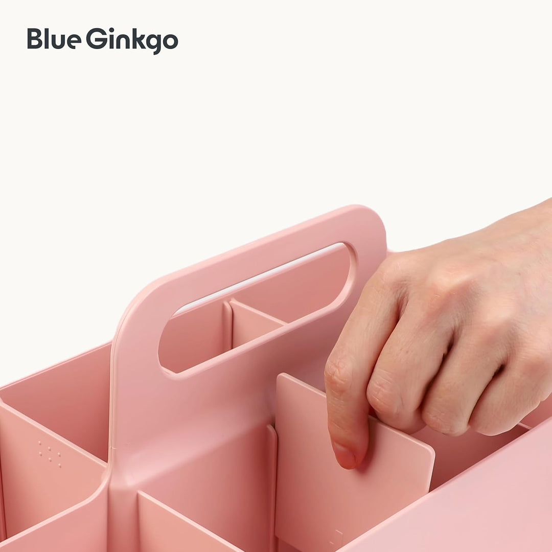 BLUE GINKGO Stapelbarer Organizer-Caddy – Tragbare Aufbewahrung aus Korea für Bad, Büro, Bastel- ode