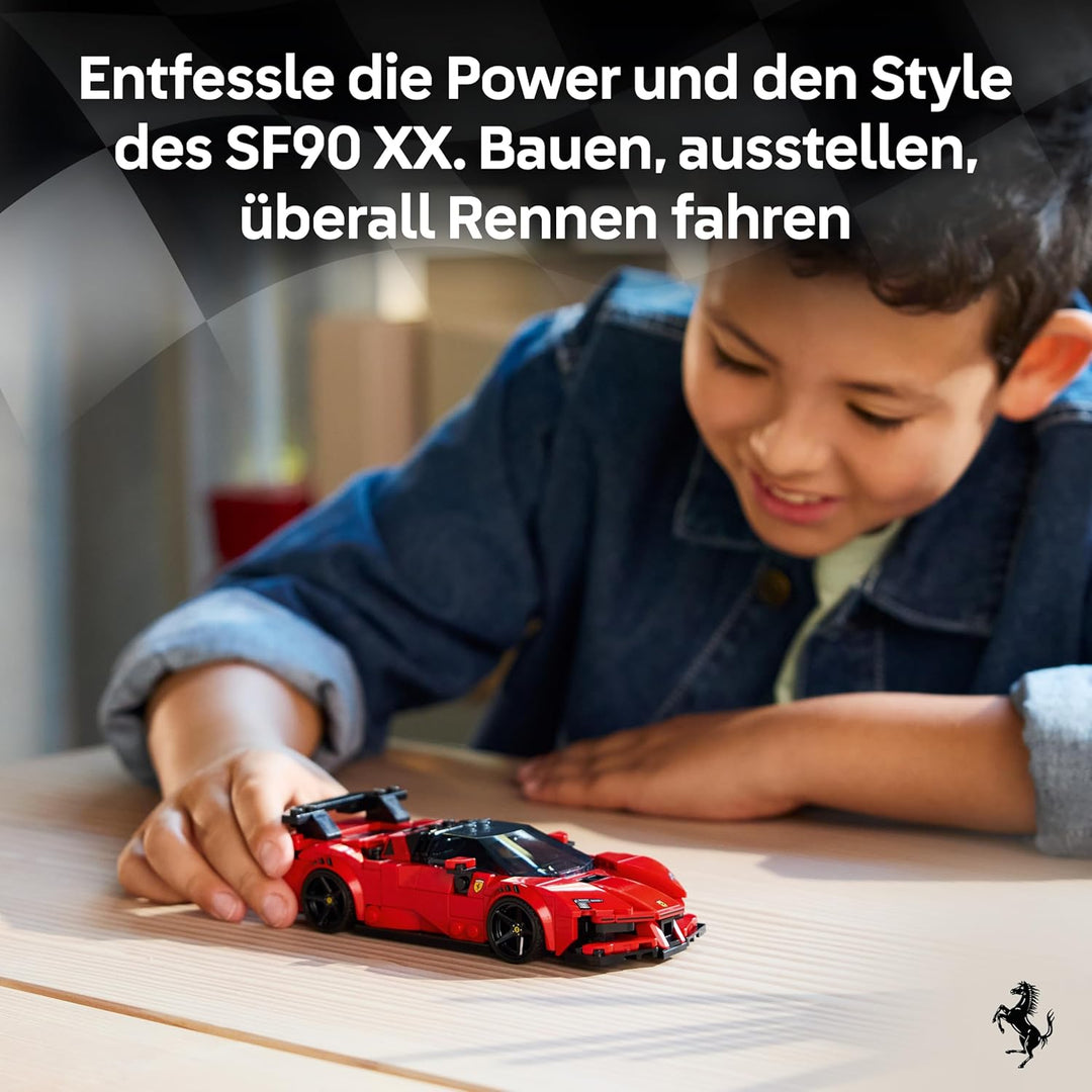 LEGO Speed Champions Ferrari SF90 XX Stradale Sportwagen - Modellbau mit sammelbarer Fahrer Minifigu