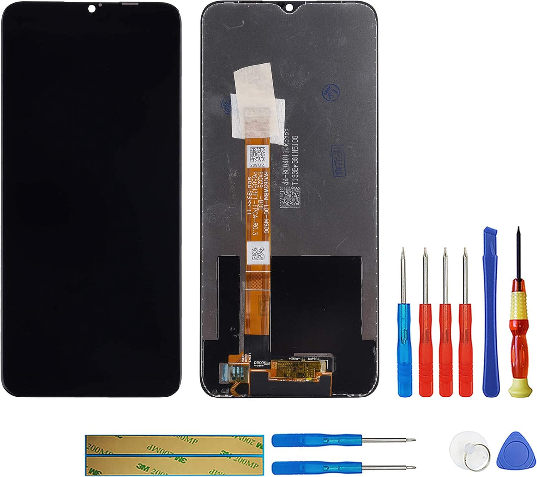 swark LCD Display Kompatibel mit Realme C3 RMX2027 (Schwarz Ohne Rahmen) Touchscreen + Tools