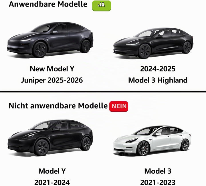 USB Hub für Tesla Model Y Juniper 2025-2026 und Model 3 Highland 2024-2025, 135W Zwei Ausziehbare Ty