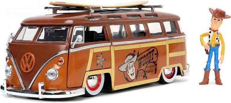 Jada Toys Woody Van with Figure, 1:24, Mehrfarbig