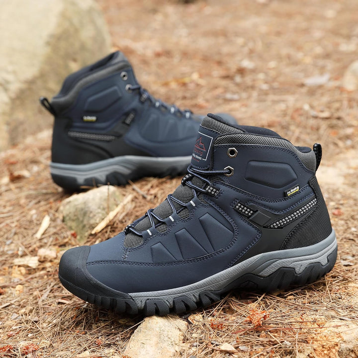 AX BOXING Winterschuhe Herren Gefüttert Winterstiefel Warm Wanderschuhe Draussen Winterboots Rutschf