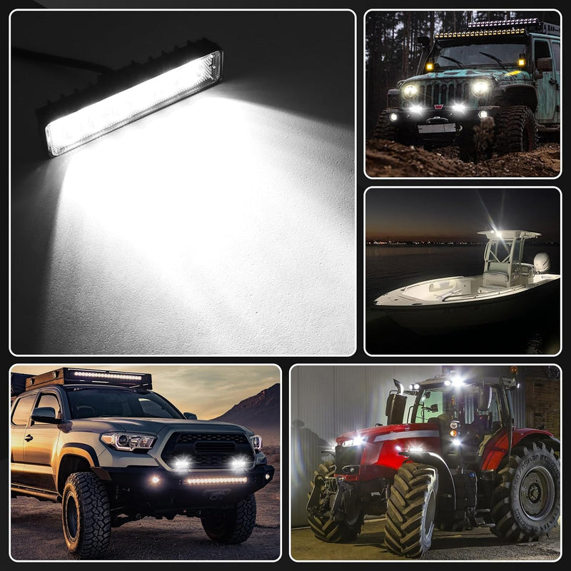 Willpower 10PCS Mini Led Arbeitsscheinwerfer Bar 6 Zoll 18W LED Scheinwerfer 12V 24V Spot Zusatzsche