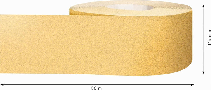 Bosch 1x EXPERT C470 Schleifpapierrolle (für Farbe auf Holz, Hartholz, 115 mm x 50 m, Körnung 80, Pr