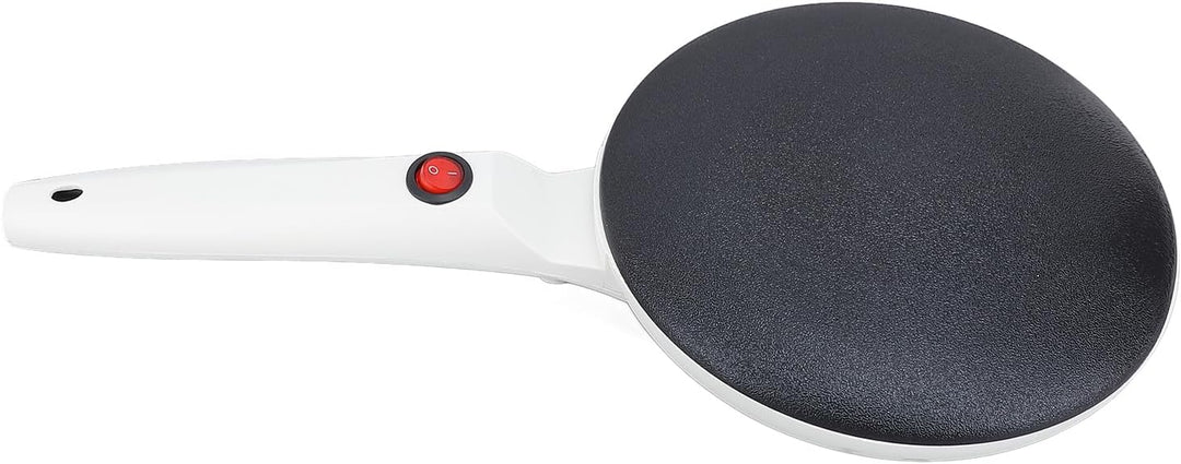 Elektrischer Antihaft Crêpe-Maker 8-Zoll mit Temperaturregelung, Langem Griff für Pfannkuchen Omelet