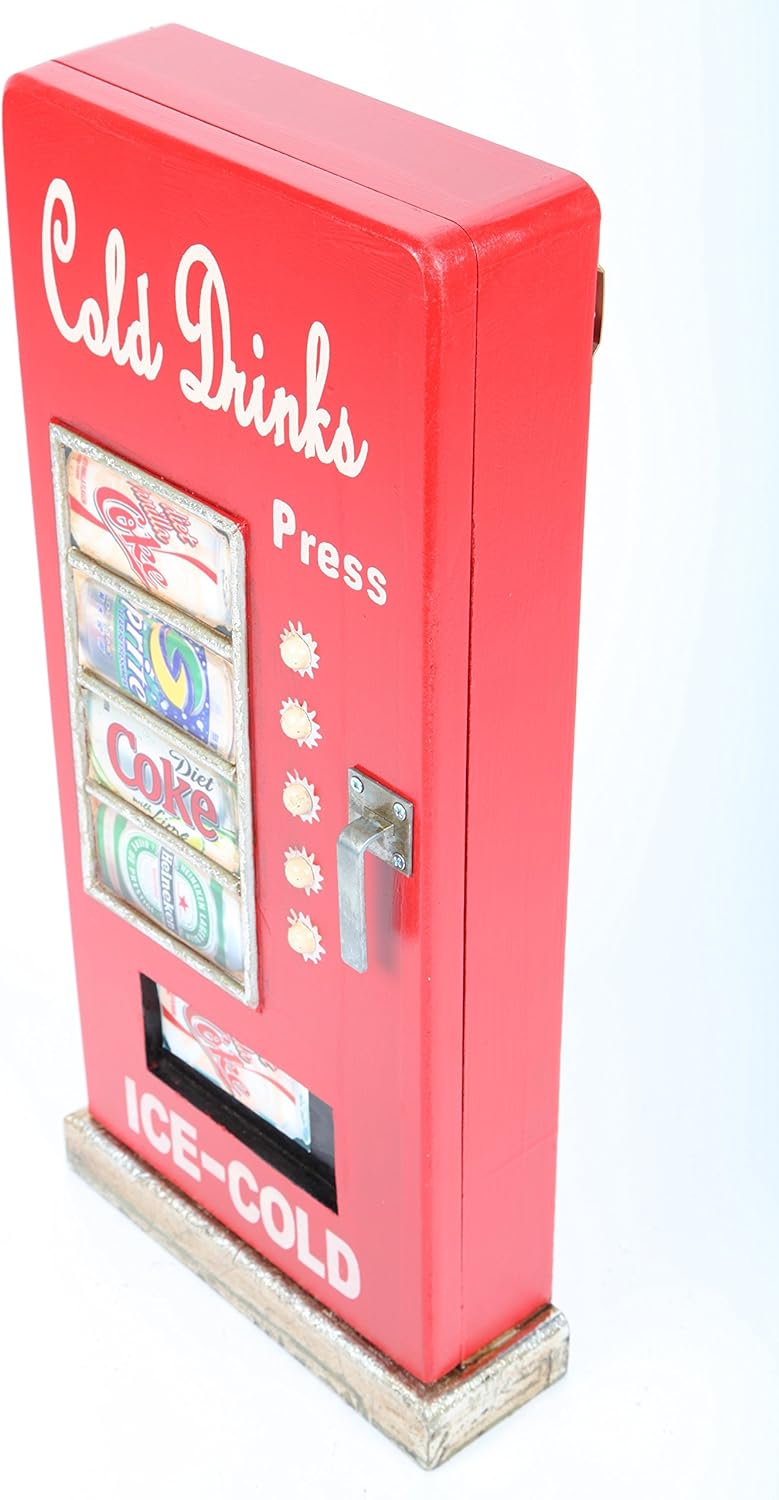 Point Home Design-Schlüsselschrank Cold Drinks, Retro, rot, 52cm