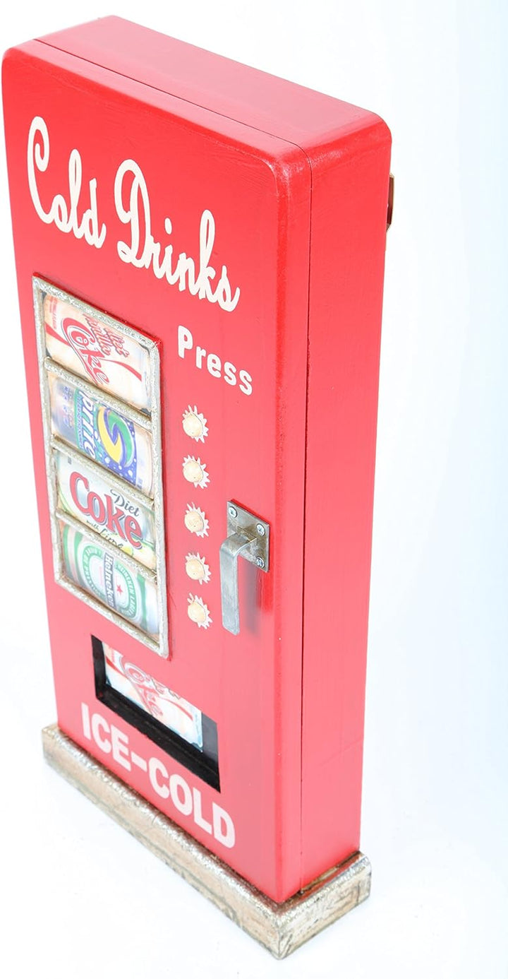 Point Home Design-Schlüsselschrank Cold Drinks, Retro, rot, 52cm
