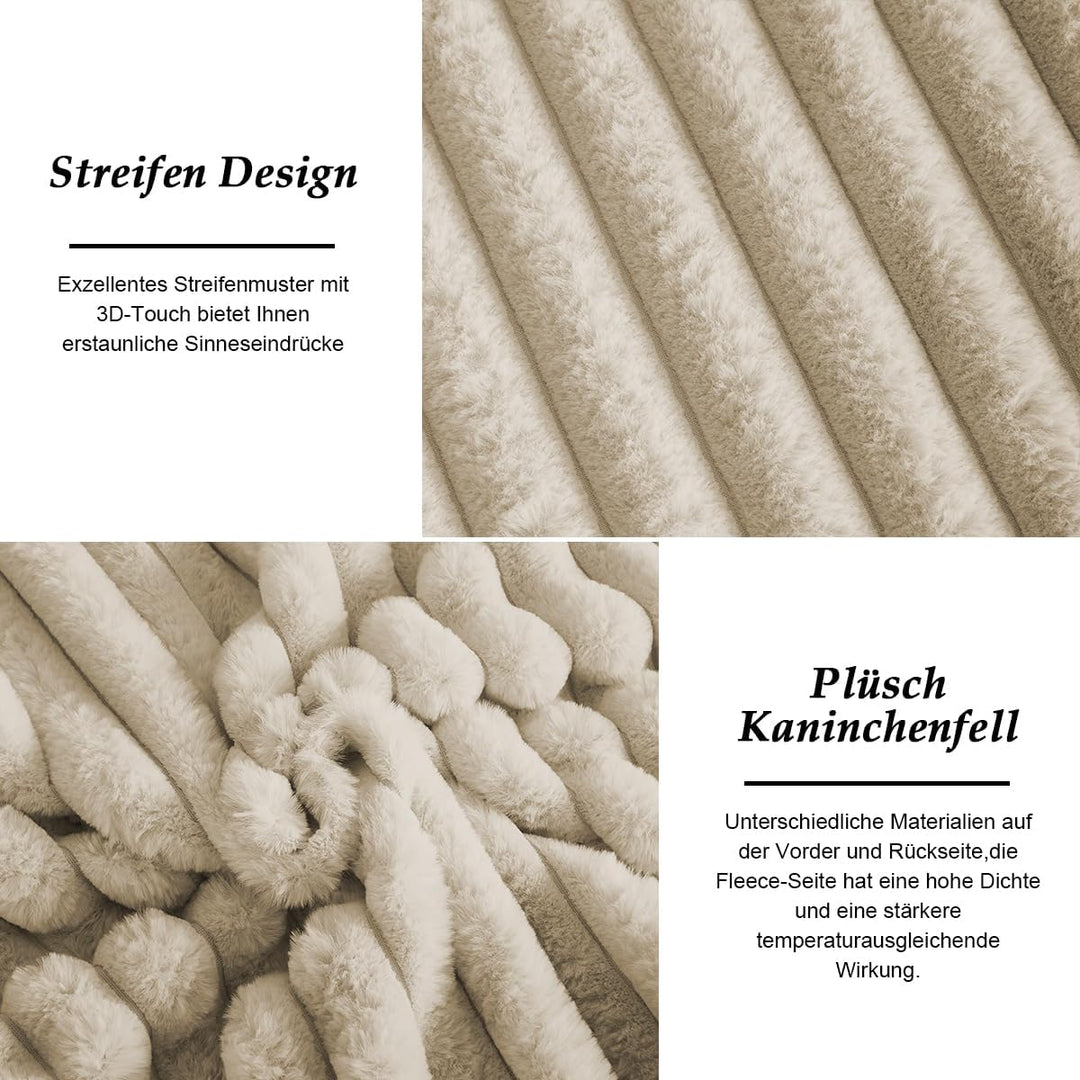 Lanqinglv Kissenbezug 40x80cm 2er Set Plüsch Biber Flanell Flauschig Zierkissenbezug Kissenhülle Dop