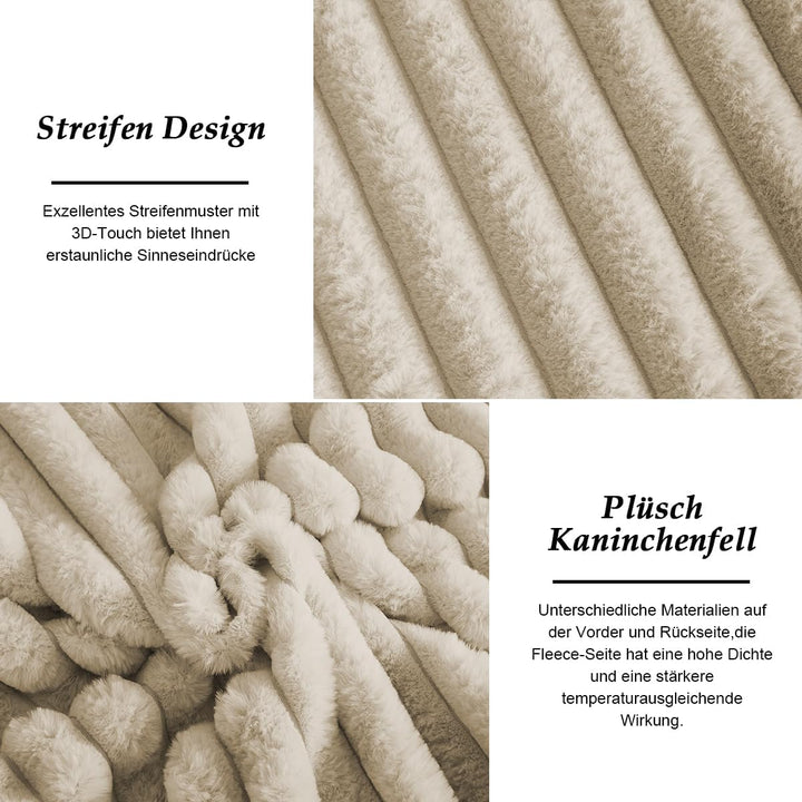 Lanqinglv Kissenbezug 40x80cm 2er Set Plüsch Biber Flanell Flauschig Zierkissenbezug Kissenhülle Dop