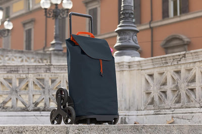 Gimi Tris Einkaufstrolley, wasserabweisende Tasche, 3-Rollen-System, Eco Verpackung, Fassungsvermöge