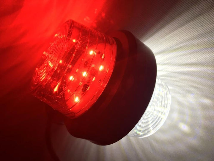 MelTruck® 2x LED Umrissleuchte Positionsleuchte Begrenzungsleuchte Old School für LKW Anhänger (weis