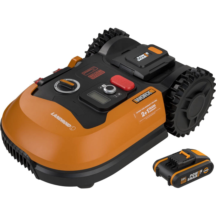WORX Landroid PLUS WR148E Mähroboter für Gärten bis 800 qm mit WLAN, Bluetooth und schwimmendem Mähd