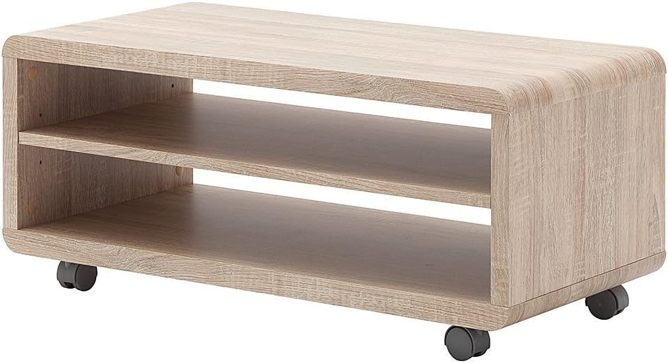 Robas Lund JEFF 7 TV-Board/Media-Board, MDF, ca. 79 x 35 x 39 cm, Eiche sägerau NB