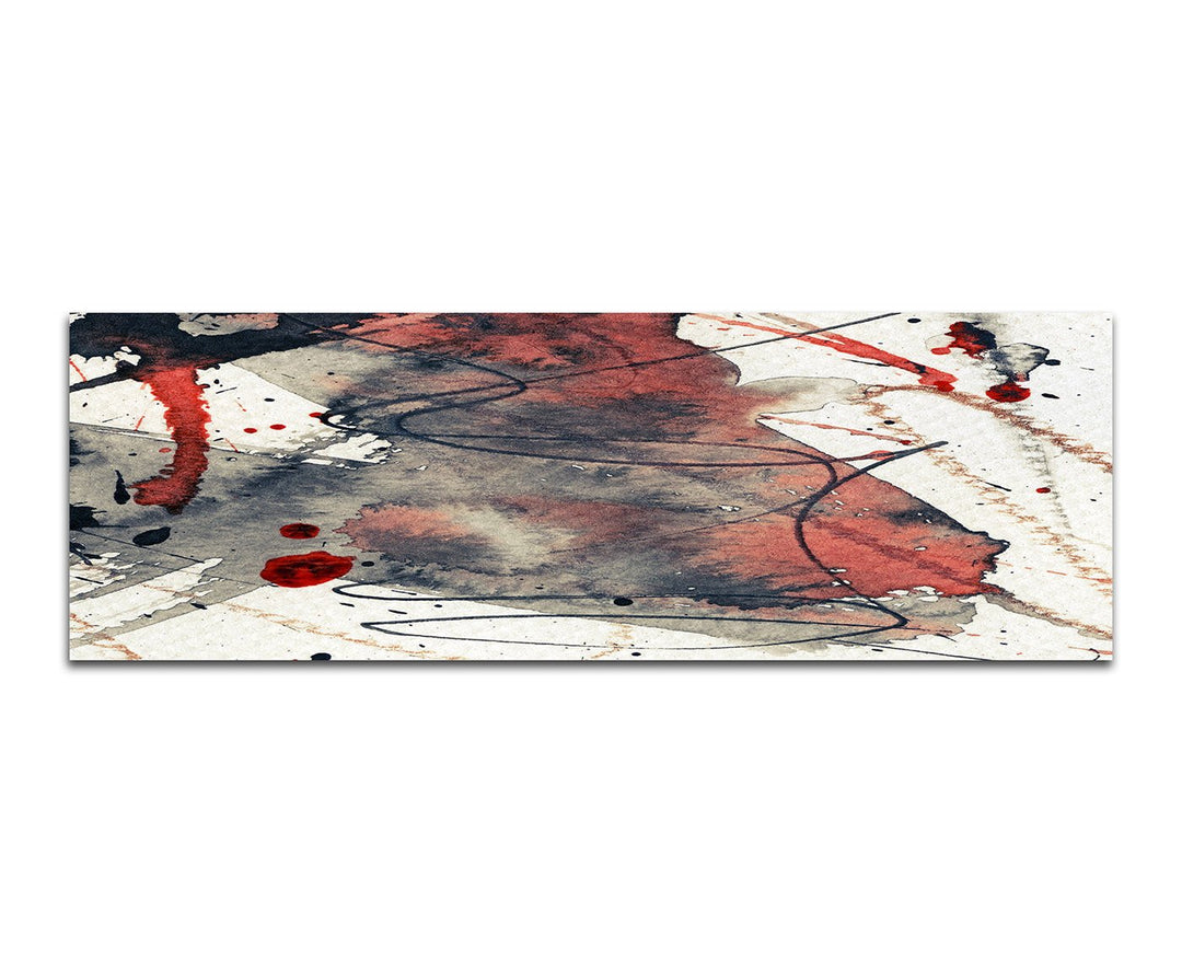 Paul Sinus Art Panoramabild auf Leinwand und Keilrahmen 150x50cm Hintergrund Grunge abstrakt Texture