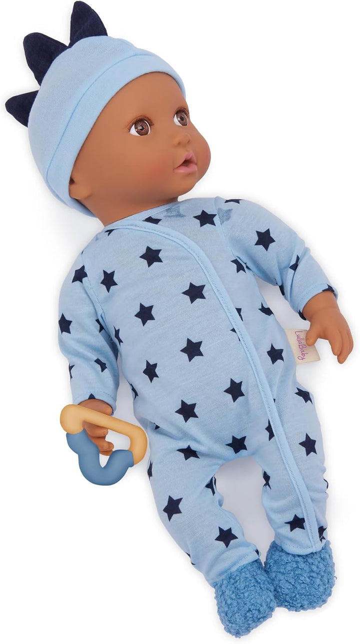 LullaBaby – 13-tlg. Puppenkleidung für 36 cm Baby Puppen – Strampler, Kapuzenhandtuch, Einteiler, T-