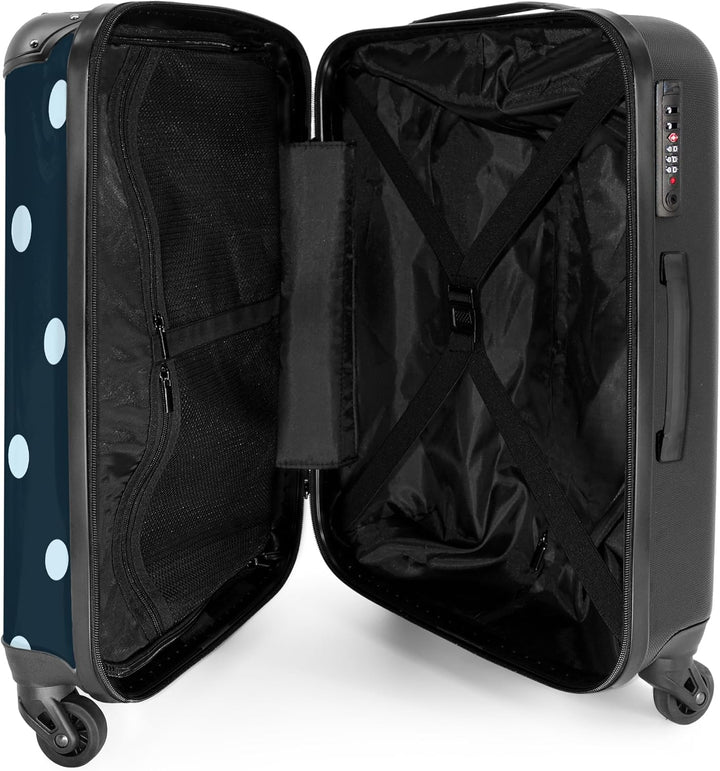 Koffer Mittelgross 67x43x25 cm Hartschalenkoffer L Trolley Rollkoffer 4 Rollen Leicht Hartschale Mit