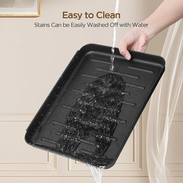 Cozary Schuhabtropfschale – 3 Stück wasserdichte und rutschfeste Schuhabtropfschalen für den Eingang