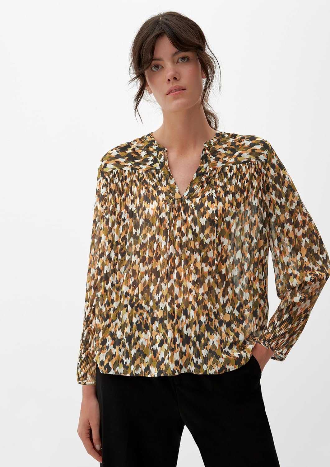 s.Oliver Bluse mit Allovermuster 40 77a0, 40 77a0