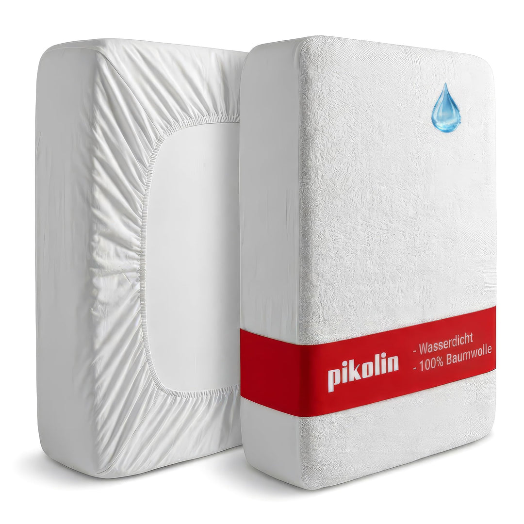 Pikolin Home - Extra weicher Frottee-Matratzenschoner (100 % Baumwolle) mit wasserdichter und atmung