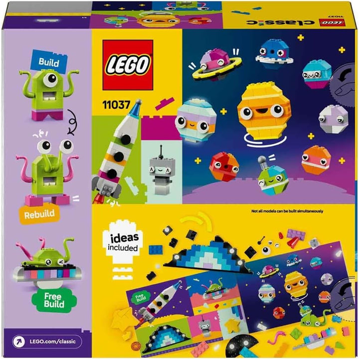 LEGO Classic Kreative Weltraumplaneten, baubares Sonnensystem-Modell für Kinder, Weltraum-Spielzeug