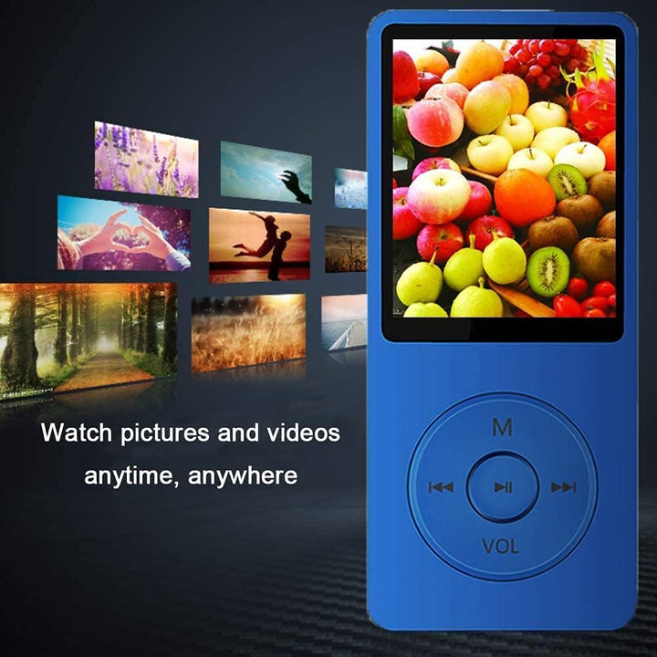 MP3-Player, Musik-Player mit 16GB Micro SD Karte, Ultra Slim Musik-Player mit eingebautem Lautsprech