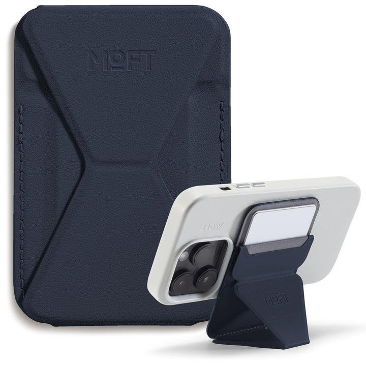 MOFT Snap-On Magnetischer Handy Wallet Ständer, Leder Kartenhalter Stand Kompatibel mit Magsafe iPho