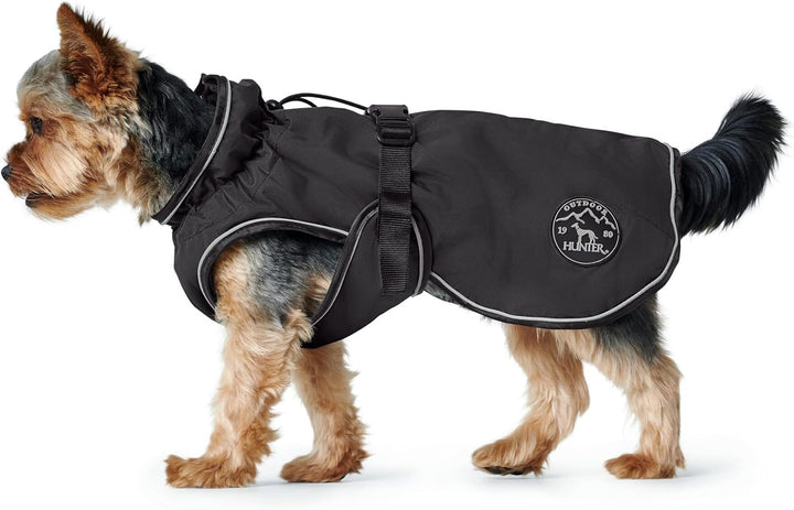 HUNTER UPPSALA Hundemantel, wasserabweisend, reflektierend, 25, schwarz schwarz 25, schwarz 25