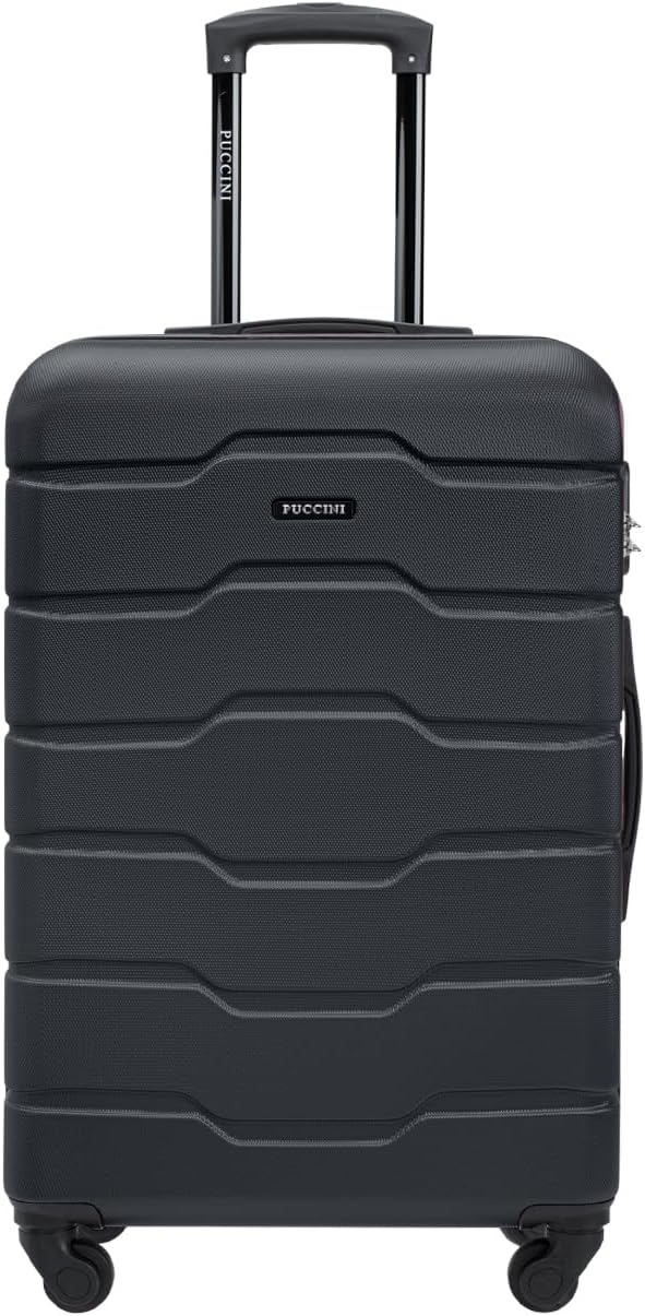 PUCCINI Koffer Alicante Hartschalenkoffer Handgepäck Trolley Leicht Reisekoffer mit 4 Rollen M-L-XL