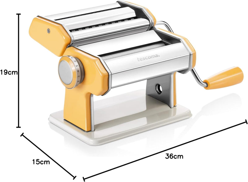 Tescoma Nudelmaschine, Plastik, gelb/Silber/weiss, 21 x 14 x 19.5, Assorted