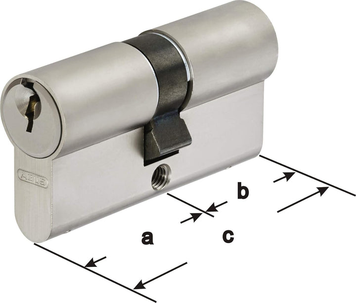 ABUS A93 Doppelzylinder 30/55mm mit 5 Schlüssel, mit Not-u. Gefahrenfunktion und Bohrschutz, Profil