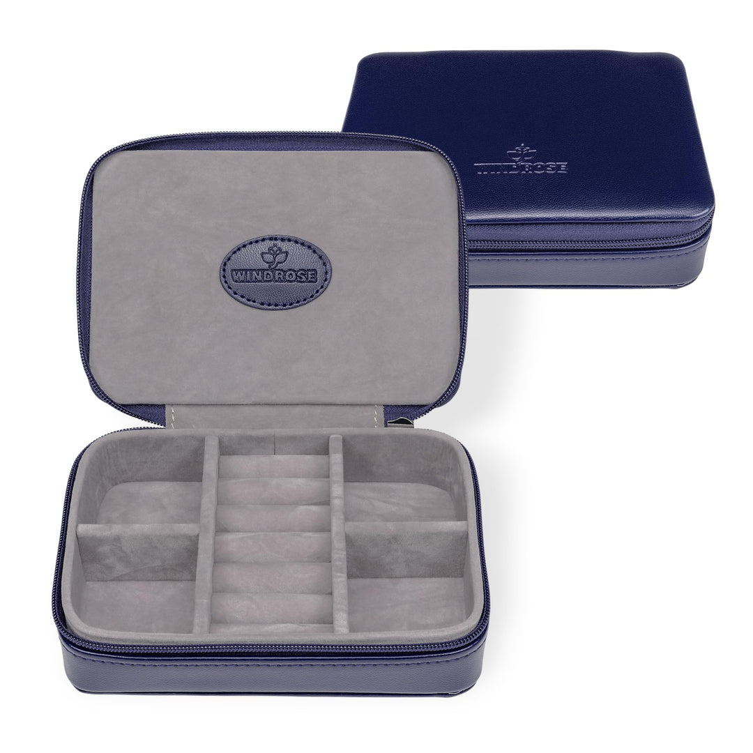 Windrose Charmbox klein merino moda/dunkelblau, Dunkelblau