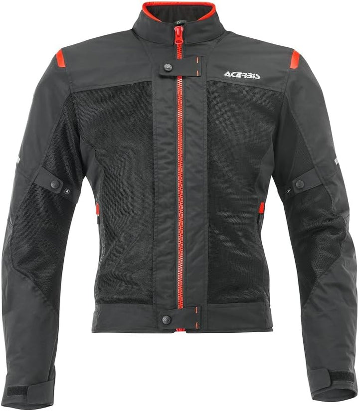 Acerbis Unisex 0023744.323.068 Jacke, schwarz/rot, XL