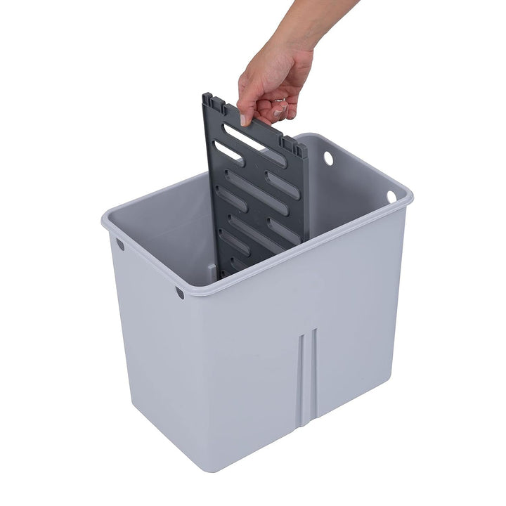 SVITA Sensor-Mülleimer 60L Aktivkohle- und Selbstreinigungs-Funktion Edelstahl Silber, Silber