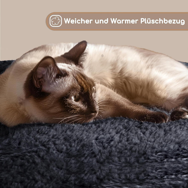 Yaheetech Kratzbaum 107 cm Stabiler Katzenbaum Kletterbaum, mit Katzenhöhle Kratzbrett Plüsch Sisal,